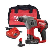 Martelete Rotativo SDS Plus 16mm 12V 2Bat 4Ah Milwaukee