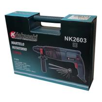 Martelete Rotatório 220V 960W Nakasaki 12 Peças Martelete Rotatório 220V 960W Nakasaki 12 Peças