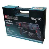 Martelete Rotatório 220v 960w Nakasaki 12 peças Martelete Rotatório 220v 960w Nakasaki 12 peças