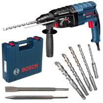 Martelete SDS-Plus 820W 2,7 KG GBH 2-24D Perf/Rompedor com Ponteiro, Talhadeira e Kit Brocas BOSCH