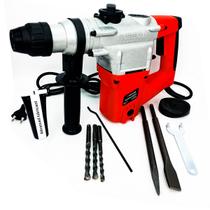 Martelete SDS Plus 900W 220V Bravus Force com 4,5 Joules 4000 BPM e Kit Completo de Acessórios