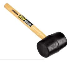 Martelo Borracha 60Mm Preto Cabo Madeira 5605 Fertak Martelo Borracha 60Mm Preto Cabo Madeira 5605 Fertak