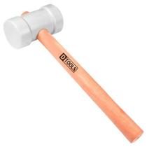 Martelo Borracha Branco 60mm Cabo Madeira - Ideal para Calibrar Pneus Martelo Borracha Branco 60mm Cabo Madeira - Ideal para Calibrar Pneus