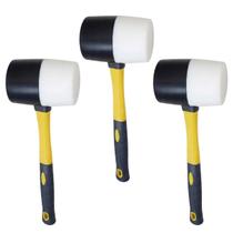 Martelo Borracha Obra Kit 3 Uni Mercenaria Assentar Ladrilho Taco Piso Ergonomico Ceramica Chao Moveis Reparo Construçao Martelo Borracha Obra Kit 3 Uni Mercenaria Assentar Ladrilho Taco Piso Ergonomico Ceramica Chao Moveis Reparo Construçao