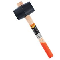 Martelo Borracha Preta Cabo Madeira 225g 1 Peça SPARTA Martelo Borracha Preta Cabo Madeira 225g 1 Peça SPARTA