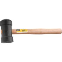 Martelo de Borracha 60 mm, Cabo em Madeira, Preto, Vonder OstenVonder