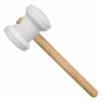 Martelo de Borracha 60mm Azulejista Branco Dlucca Martelo de Borracha 60mm Azulejista Branco Dlucca