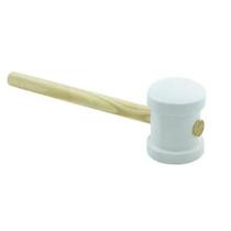 Martelo de Borracha 80mm Branco Cabo Madeira Thompson