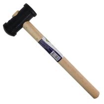 Martelo De Borracha Cabo de Madeira 30cm Preto Brasfort