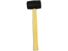 Martelo de Borracha para Piso com Cabo de Madeira 26,5cm Martelo de Borracha para Piso com Cabo de Madeira 26,5cm