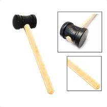 Martelo De Borracha Policloreto Vinila Preto 80mm Azulejista