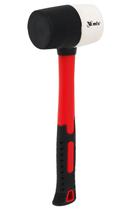 Martelo De Borracha Preta Branca 60mm 450 G Cabo Fibra Vidro Martelo De Borracha Preta Branca 60mm 450 G Cabo Fibra Vidro