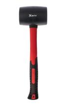 Martelo de borracha preta, cabo em fibra de vidro, 450g, 1pc // mtx
