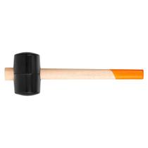 Martelo De Borracha Preta Cabo Em Madeira 450g Shore 80 Martelo De Borracha Preta Cabo Em Madeira 450g Shore 80