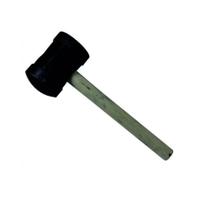 Martelo de Borracha Preta com Cabo de Madeira - Volpato