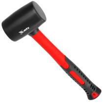Martelo de Borracha Preto 225G com Cabo de Fibra MTX
