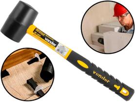 Martelo De Borracha Profissional Cabo Fibra De Vidro Resistente A Impactos 45mm Vonder