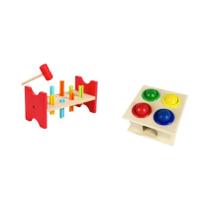 Martelo de Madeira Montessori para Bebês - Brinquedo Educacional Precoce