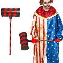 Martelo de Palhaço pra Fantasia de Halloween Adulta Masculina de Luxo Grande Arma Marreta Porrete de Brinquedo Martelo de Palhaço pra Fantasia de Halloween Adulta Masculina de Luxo Grande Arma Marreta Porrete de Brinquedo