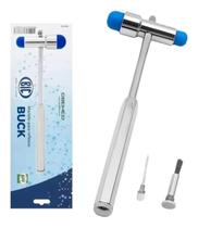 Martelo De Reflexo Buck Azul Com Pincel E Agulha Martelo De Reflexo Buck Azul Com Pincel E Agulha