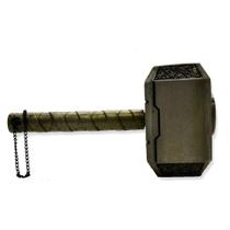 Martelo do Thor Mjolnir Deus do Trovão Resina Artesanal Marvel Comics Héróis Vingadores Acessório Decorativo Nerd Nórdicos Era Viking Cantinho Geek
