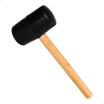 Martelo Marreta De Borracha Cabo Madeira 27x9cm 420g