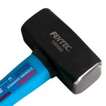 Martelo Oitavado 1kg Aço Carbono Cabo Fibra 23cm Fixtec FHSH61000 Alta Resistência