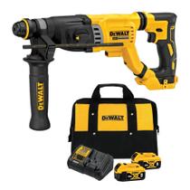 Martelo Perfurador 20V MAX ATOMIC - 3J de Potência, Sistema SHOCKS, LED e 2 Baterias de 5Ah com Carregador - Ref.: DCH26