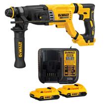 Martelo Perfurador 5/8" 20V ATOMIC - 3J de Impacto, SHOCKS e LED, com 2 Baterias e Carregador - Ref.: DCH263B