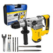 Martelo Perfurador Rompedor Menegotti MMR1300 1300W SDS Max com Maleta Martelo Perfurador Rompedor Menegotti MMR1300 1300W SDS Max com Maleta