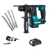 Martelo rotativo 12V Makita HR166DZ 1 bateria 2,0Ah brocas e mandril sds Martelo rotativo 12V Makita HR166DZ 1 bateria 2,0Ah brocas e mandril sds