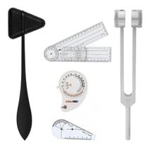 Martelo Taylor + Diapasão 256hz + Trena + Goniometro Pequeno E Grande Martelo Taylor + Diapasão 256hz + Trena + Goniometro Pequeno E Grande