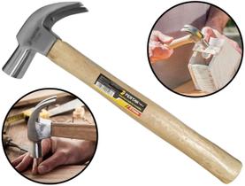 Martelo Unha 27Mm Fertak Em Aço Forjado C/ Cabo De Madeira Resistente Ideal P/ Uso Profissional Martelo Unha 27Mm Fertak Em Aço Forjado C/ Cabo De Madeira Resistente Ideal P/ Uso Profissional