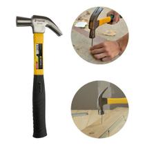 Martelo Unha Aço Forjado Cabo Fibra Empunhadura Emborrachado Carpinteiro Ferradura Pedreiro Obra Alvenaria Marca Profissional 23mm 25mm 27mm 29mm