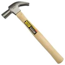 Martelo unha aco forjado polido 25mm com cabo de madeira ref 6003 fertak