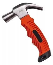 Martelo Unha Cabo Curto 16cm Emborrachado Carpinteiro 21mm