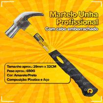 Martelo Unha Profissional Cabo Emborrachado Reforçado Alta Durabilidade Marreta Martelo Unha Profissional Cabo Emborrachado Reforçado Alta Durabilidade Marreta