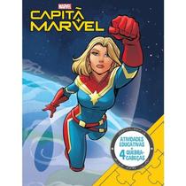 Marvel Aprender Brincando com 4 Quebra-cabeças Capitã Marvel Marvel Aprender Brincando com 4 Quebra-cabeças Capitã Marvel