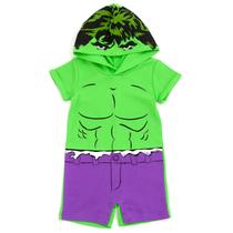 Marvel Avengers Hulk Disfraz para Niños Pequeños Mono Multicolor 2T