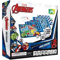 Marvel Avengers Jogos Classicos Ludo Trilha Sobe e Desce e Damas Copag