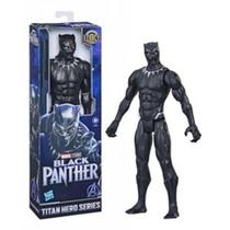 MARVEL Boneco Titan Hero Black Panther, Figura de 30 cm - Pantera Negra - E1363 - Hasbro, Preto - Hasbro