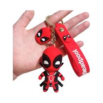 Marvel Deadpool Q Versão Bonito Boneca Pingente Anime Figuras Mochila Chaveiro Casal Saco Chaveiro