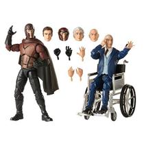 Marvel Hasbro Legends Série X-Men Magneto e Professor X 6 polegadas Colecionáveis Action Figures Brinquedos, Idades 14 e Up