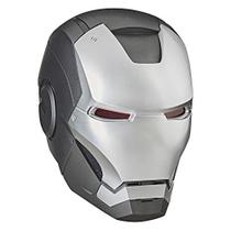 Marvel Legends Series War Machine Roleplay Premium Collector Capacete Eletrônico com LED Light FX, Cinza