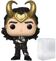 Marvel: Loki - Presidente Loki Funko Pop! Boneco de vinil (fornecido com capa protetora compatível com Pop Box)