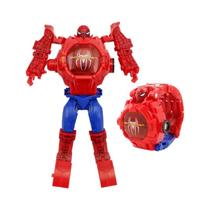 Marvel Spiderman Iron Man Disney Relógio De Projeção Para Meninos Meninas Eletrônico Anime Brinquedo