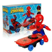 Marvel Spiderman Skate Elétrico Patinete De Acrobacias Com Música Brinquedo Para Crianças Presentes