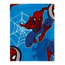 Marvel Spiderman Wall Crawler Vermelho, Branco e Azul Teias de Aranha Cobertor Infantil