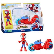 Marvel Spidey and His Amazing Friends Homem Aranha com Motocicleta F7459 Hasbro