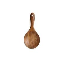 Mary Paxton Teak Kitchen Utensils, Colher de Arroz de Madeira Sopa de Panela Colher De Panela Antiaderente Pan Panelas Ferramentas de Talheres Artesanais (colher de refeição(7.08X3.15in))